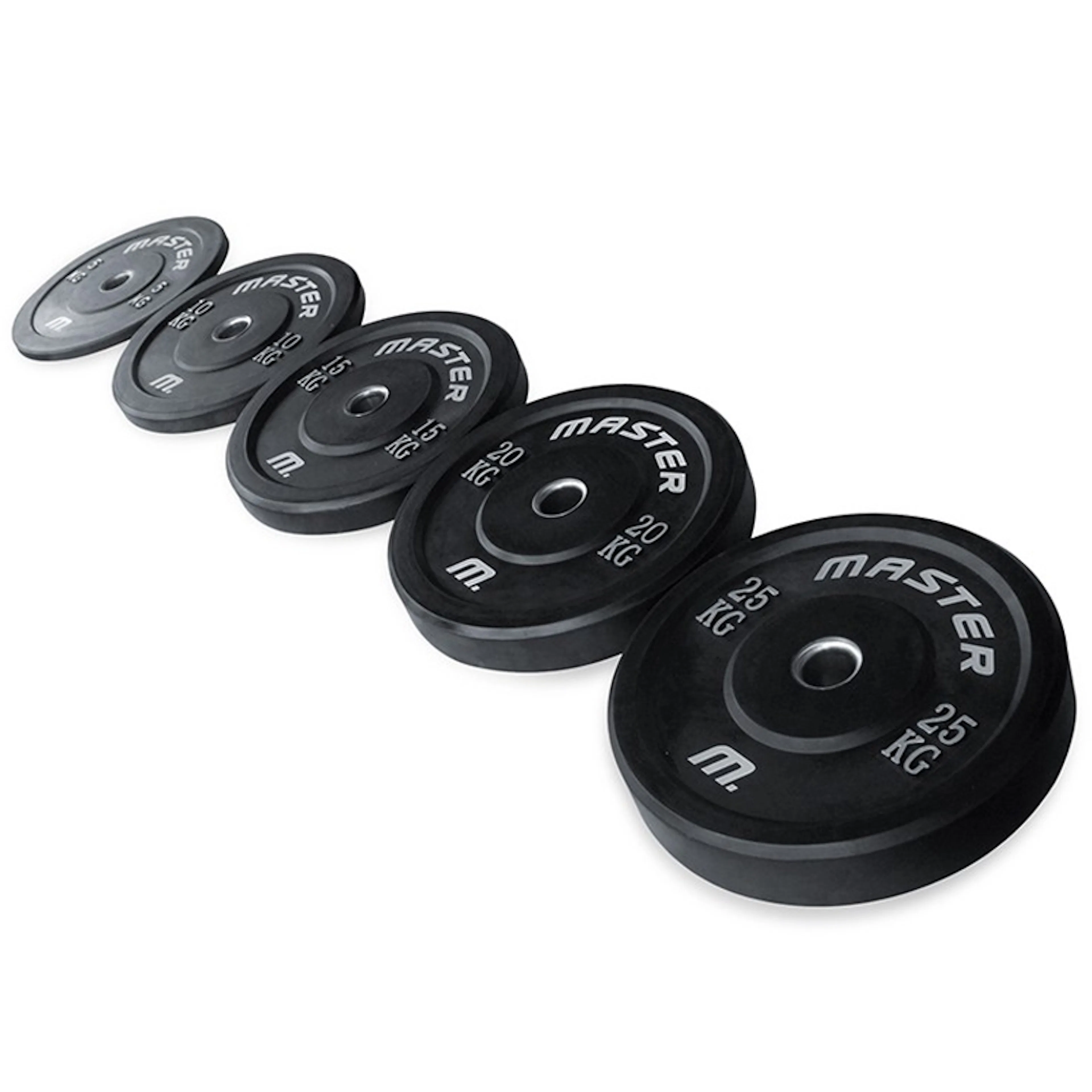 Viktskiva Master Fitness Bumperplate Svart